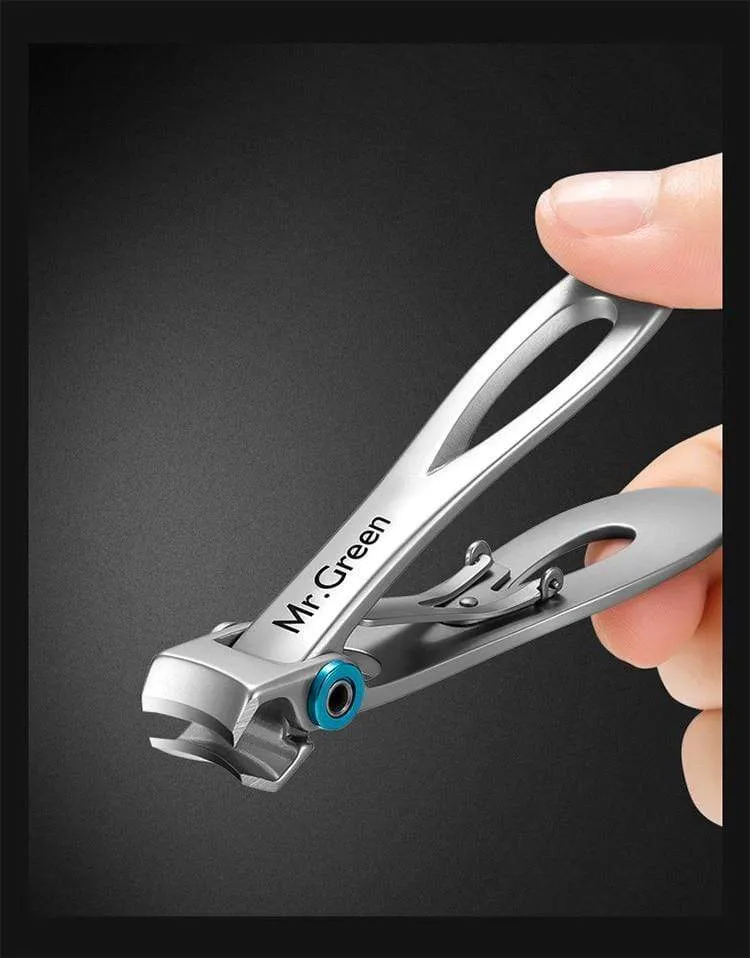 Nagelknipser Trimmer Edelstahl Nagelwerkzeuge Maniküre Dicke Nägel Cutter Schere mit Glasnagelfeile