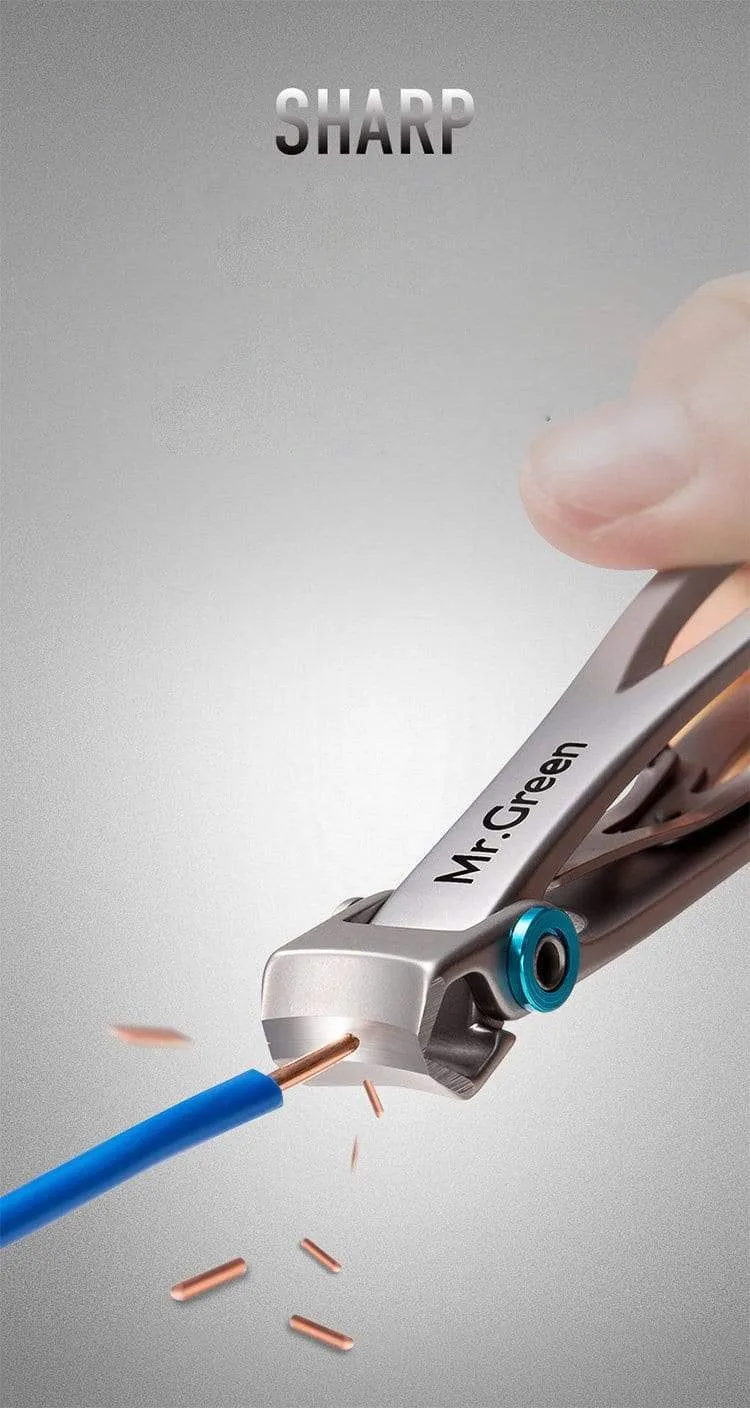 Nagelknipser Trimmer Edelstahl Nagelwerkzeuge Maniküre Dicke Nägel Cutter Schere mit Glasnagelfeile