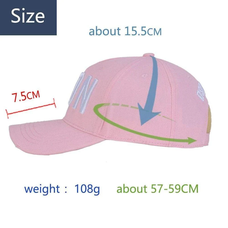 Fashion ICON Letter Cotton Herren Baseballmütze Damen Snapback Hat Pink Hat Dad Hat Cotton Bone Trucker Cap