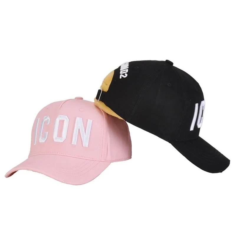 Fashion ICON Letter Cotton Herren Baseballmütze Damen Snapback Hat Pink Hat Dad Hat Cotton Bone Trucker Cap
