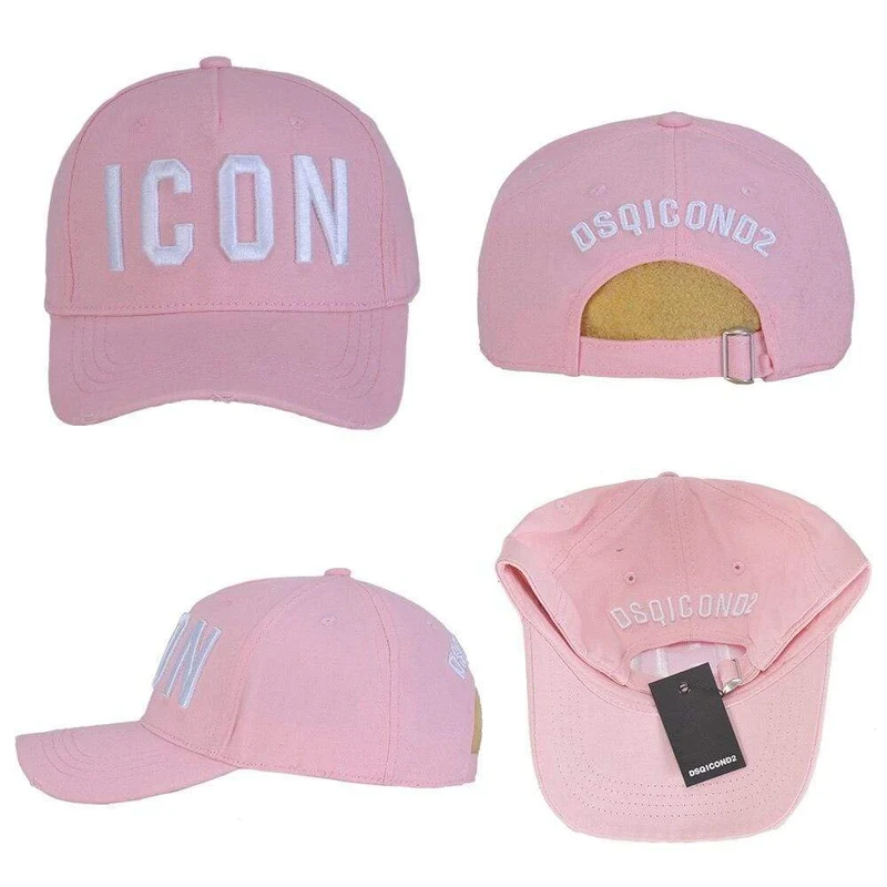 Fashion ICON Letter Cotton Herren Baseballmütze Damen Snapback Hat Pink Hat Dad Hat Cotton Bone Trucker Cap