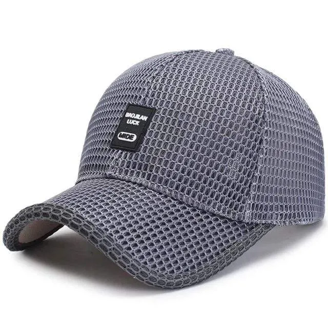 Sommer Baseball Hut Für Männer Atmungsaktive Mesh Trucker Cap Mode Gebogene Visier Casquette Homme Casual Frauen Sun Caps