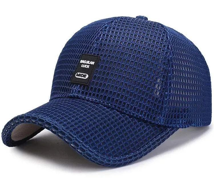 Sommer Baseball Hut Für Männer Atmungsaktive Mesh Trucker Cap Mode Gebogene Visier Casquette Homme Casual Frauen Sun Caps