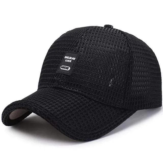 Sommer Baseball Hut Für Männer Atmungsaktive Mesh Trucker Cap Mode Gebogene Visier Casquette Homme Casual Frauen Sun Caps