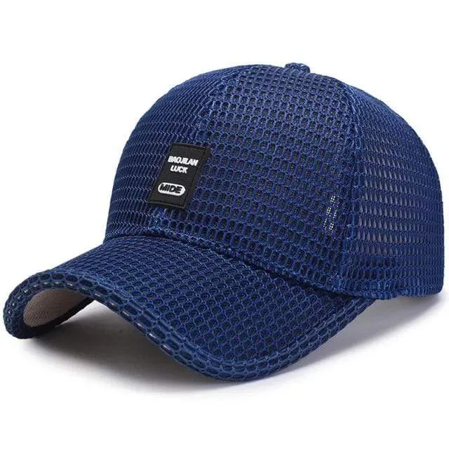 Sommer Baseball Hut Für Männer Atmungsaktive Mesh Trucker Cap Mode Gebogene Visier Casquette Homme Casual Frauen Sun Caps