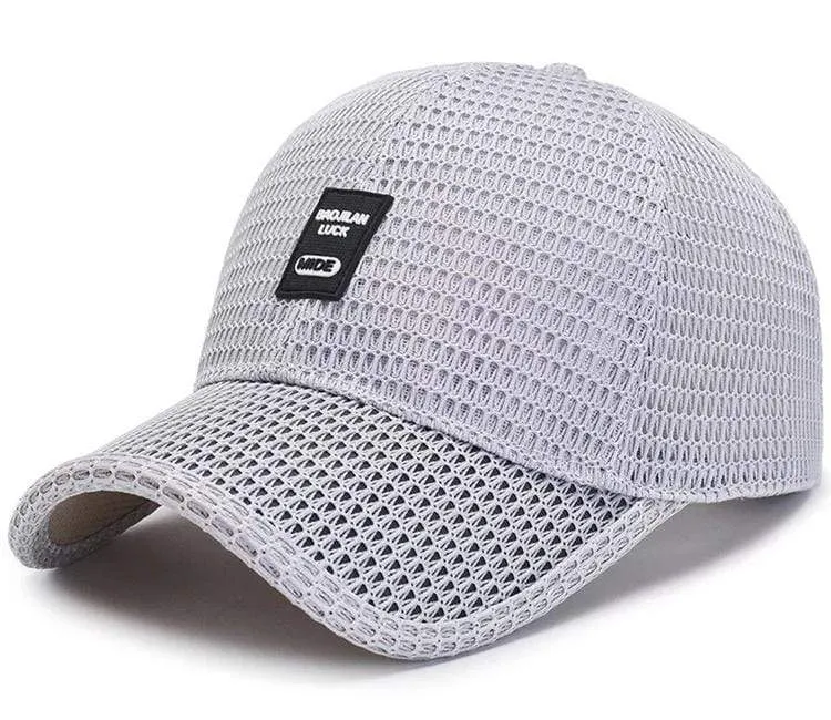 Sommer Baseball Hut Für Männer Atmungsaktive Mesh Trucker Cap Mode Gebogene Visier Casquette Homme Casual Frauen Sun Caps