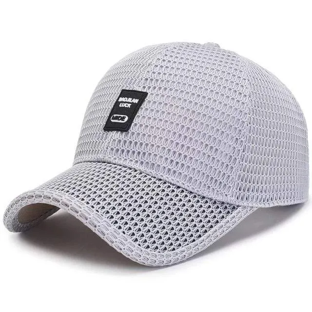 Sommer Baseball Hut Für Männer Atmungsaktive Mesh Trucker Cap Mode Gebogene Visier Casquette Homme Casual Frauen Sun Caps
