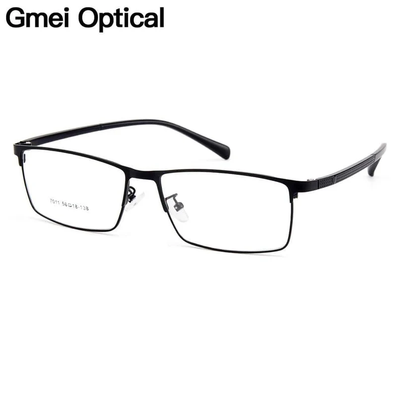 Optische Herren Brillengestelle aus Titanlegierung für Herren Brillen Flexible Bügel Beine IP-Brille aus galvanischer Legierung Y7011