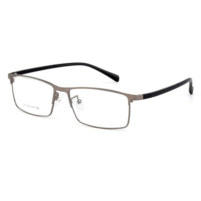 Optische Herren Brillengestelle aus Titanlegierung für Herren Brillen Flexible Bügel Beine IP-Brille aus galvanischer Legierung Y7011