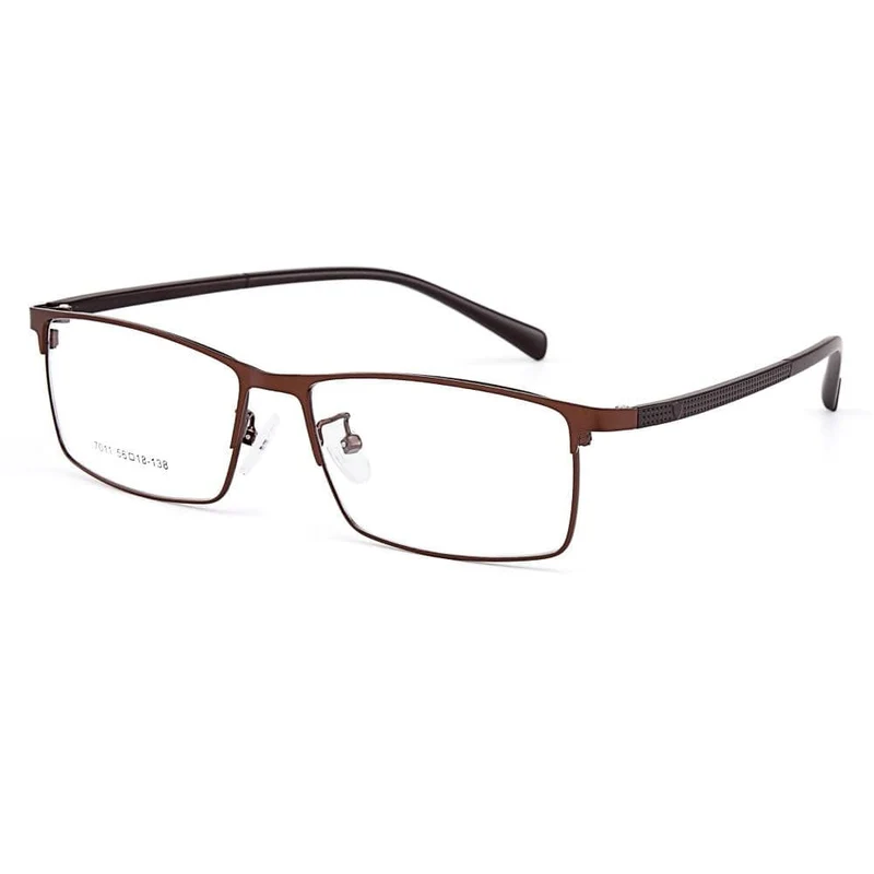 Optische Herren Brillengestelle aus Titanlegierung für Herren Brillen Flexible Bügel Beine IP-Brille aus galvanischer Legierung Y7011