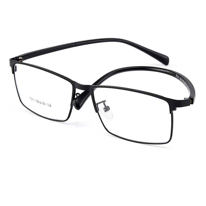 Optische Herren Brillengestelle aus Titanlegierung für Herren Brillen Flexible Bügel Beine IP-Brille aus galvanischer Legierung Y7011