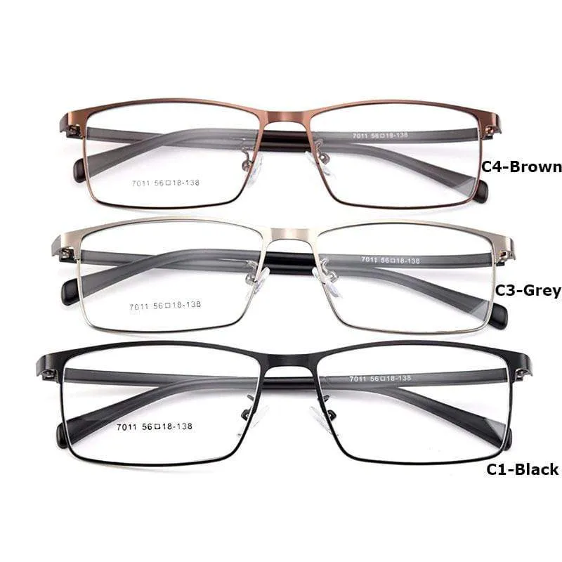 Optische Herren Brillengestelle aus Titanlegierung für Herren Brillen Flexible Bügel Beine IP-Brille aus galvanischer Legierung Y7011