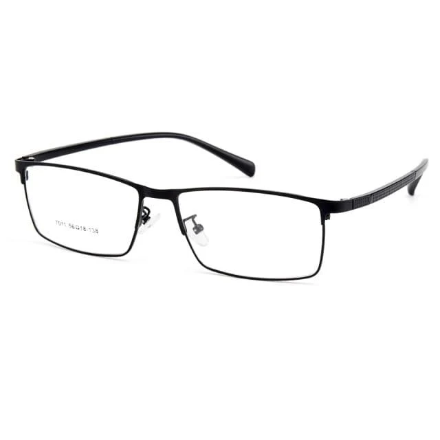 Optische Herren Brillengestelle aus Titanlegierung für Herren Brillen Flexible Bügel Beine IP-Brille aus galvanischer Legierung Y7011