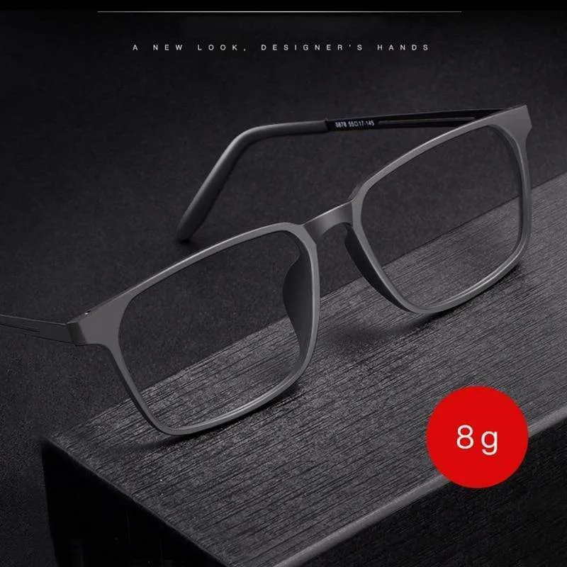 Optischer Brillenrahmen für Männer und Frauen 8878 Flexible Beine aus Titan mit TR90-Kunststoff-Vorderrand Brillenrahmen
