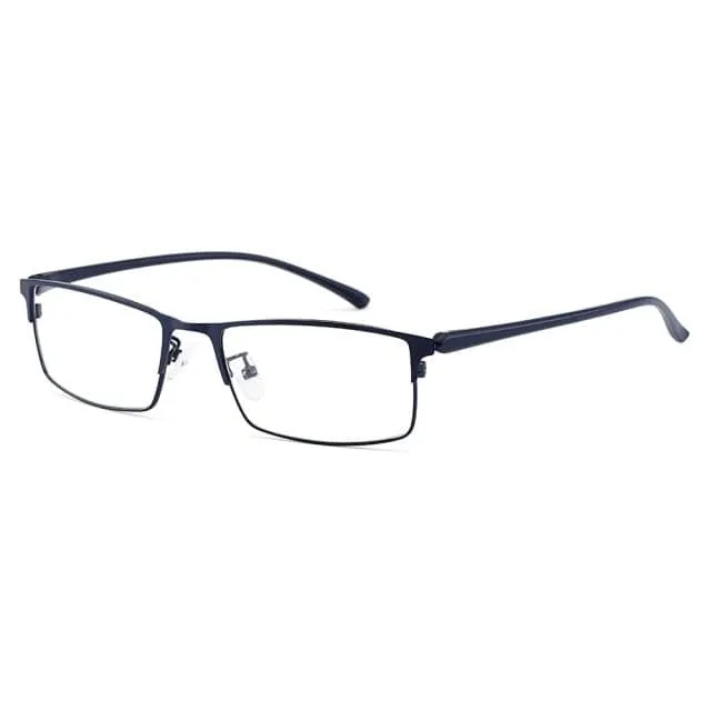 Optische Herren Brillengestell aus Titanlegierung für Herren Brillen Flexible Bügelbeine IP-Galvaniklegierungsmaterial Y2529