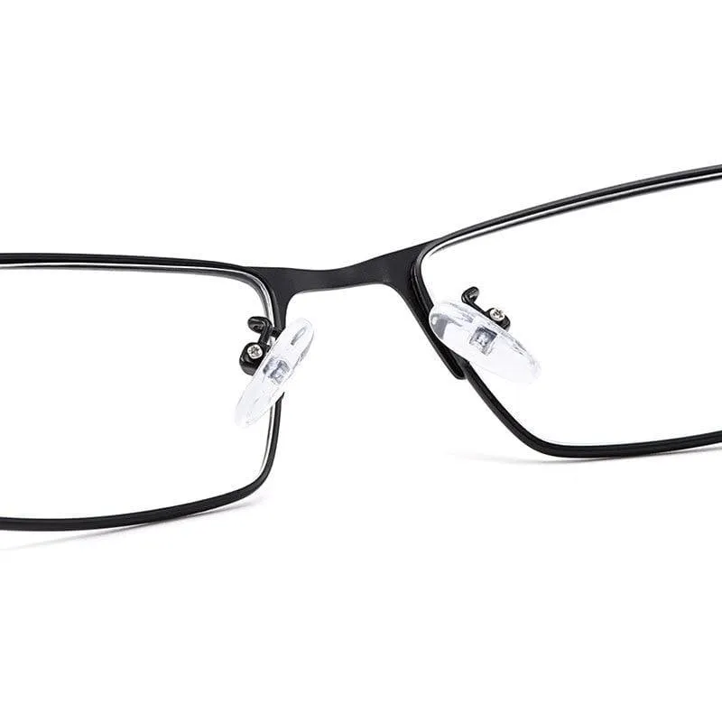 Optische Herren Brillengestell aus Titanlegierung für Herren Brillen Flexible Bügelbeine IP-Galvaniklegierungsmaterial Y2529