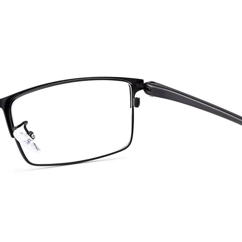 Optische Herren Brillengestell aus Titanlegierung für Herren Brillen Flexible Bügelbeine IP-Galvaniklegierungsmaterial Y2529