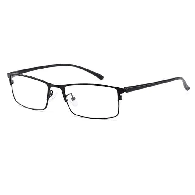 Optische Herren Brillengestell aus Titanlegierung für Herren Brillen Flexible Bügelbeine IP-Galvaniklegierungsmaterial Y2529