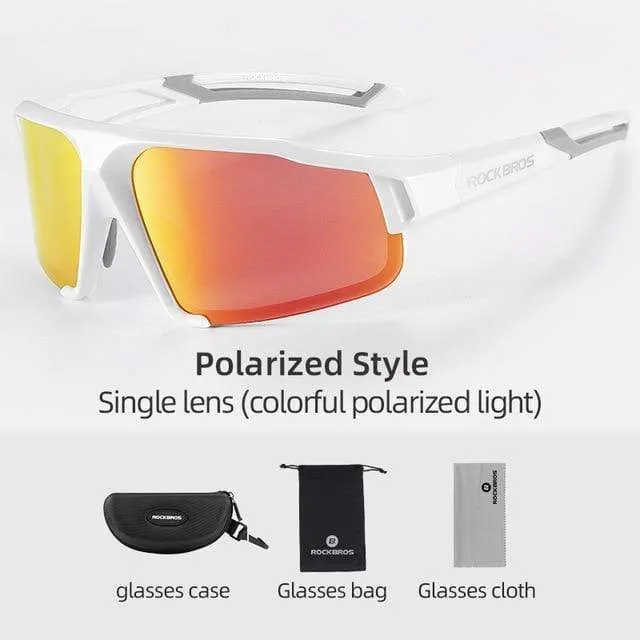 Polarisierte Sport-Sonnenbrille für Herren, Rennradbrille, Mountainbike-Fahrradschutzbrille, 5 Linsen