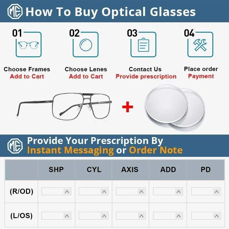 Männer Klassische Quadratische Gläser Optik Rahmen Luxus Doppel Brücke Brillen Rahmen Optische Brillen S2012