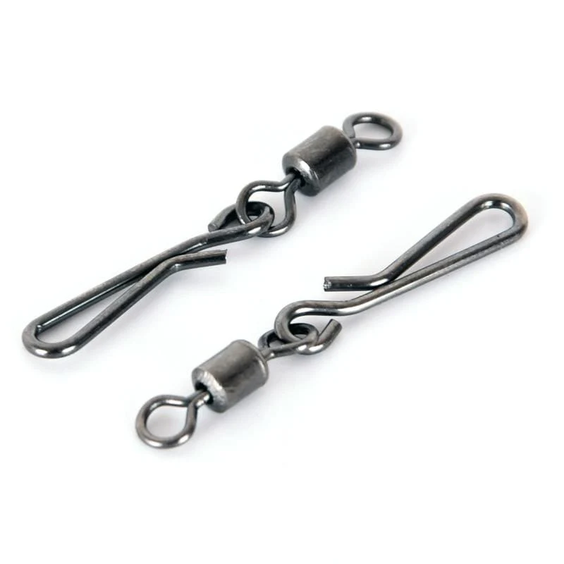20 stücke Angelwirbel Rolling Swivel Interlock Snap Größe 12/10/8/6/4/2 Haken Köder Anschluss Terminal Tackle Swivel Angeln 2032