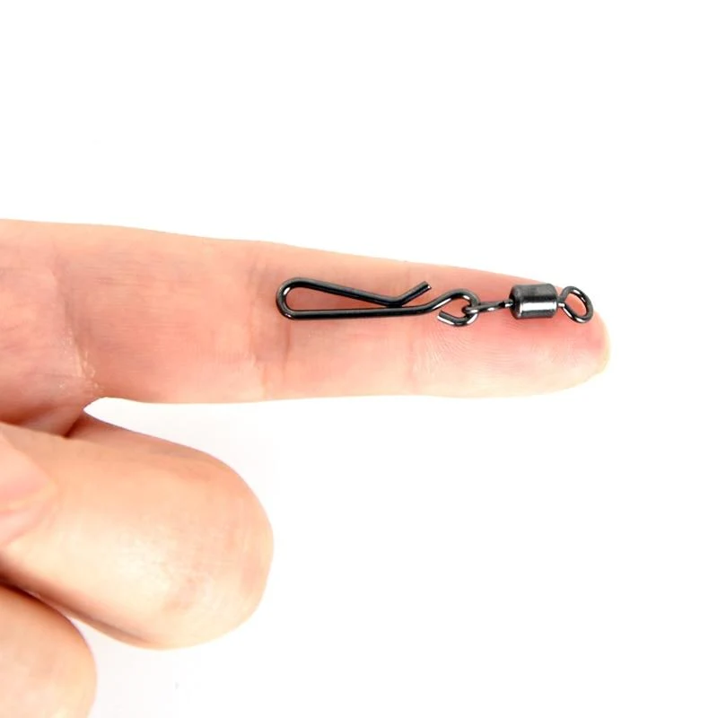 20 stücke Angelwirbel Rolling Swivel Interlock Snap Größe 12/10/8/6/4/2 Haken Köder Anschluss Terminal Tackle Swivel Angeln 2032