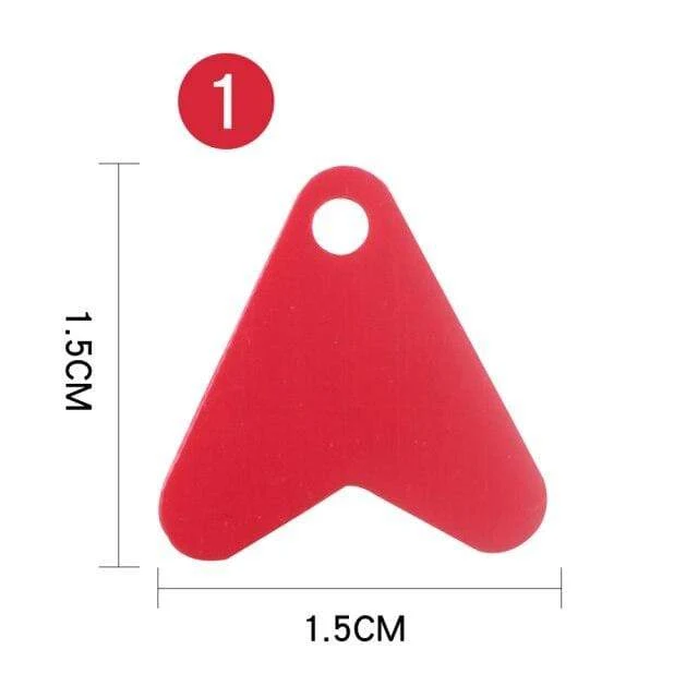 100 Stücke Kunststoff Rot Herzform Pailletten Zubehör 15/17/21mm Für Köder Löffel Angelköder Haken Schwanz DIY Angelköder Zubehör