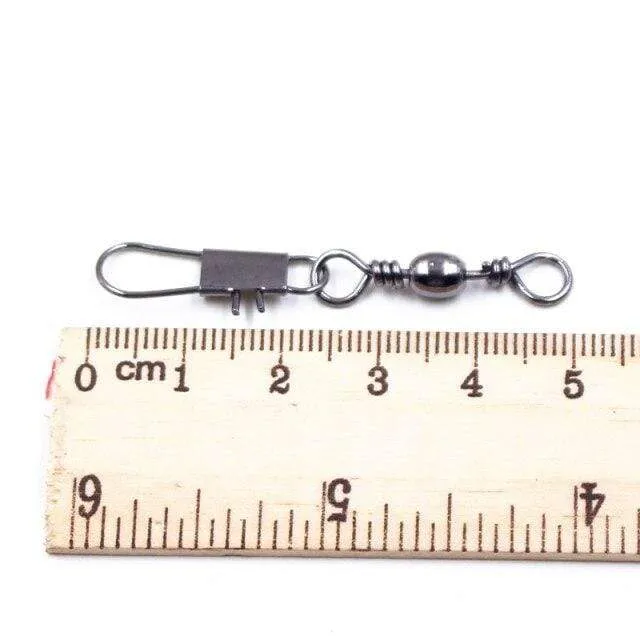20 teile/los Hecht Angeln Zubehör Stecker Pin Lager Rollen Swivel Edelstahl Snap Angelhaken Köder Swivels Tackle