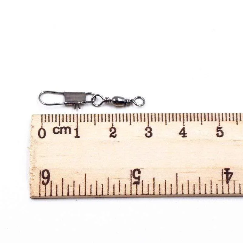 20 teile/los Hecht Angeln Zubehör Stecker Pin Lager Rollen Swivel Edelstahl Snap Angelhaken Köder Swivels Tackle