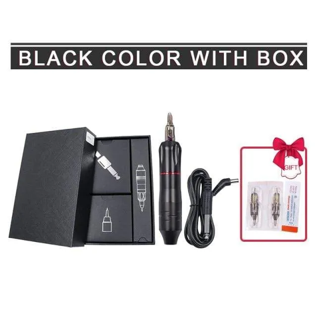 Tattoo Maschine Kit Tattoo Netzteil Rotary Stift Mit Patronen Nadeln Für Permanent Make-Up Augenbrauen Microblading Nadeln