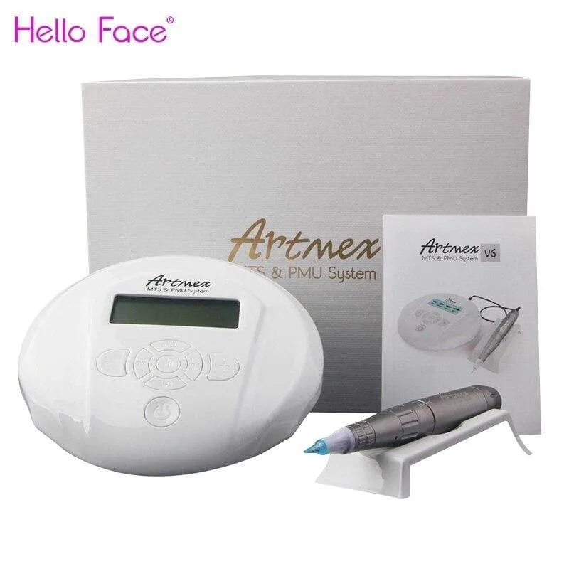 Digitale Artmex V6 Permanent Make-up Tattoo Maschine für Augenbrauen, Eyeliner, Lippen, feine Haarlinien, Mikropigmentierung, MTS PMU System