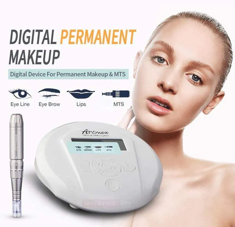 Digitale Artmex V6 Permanent Make-up Tattoo Maschine für Augenbrauen, Eyeliner, Lippen, feine Haarlinien, Mikropigmentierung, MTS PMU System
