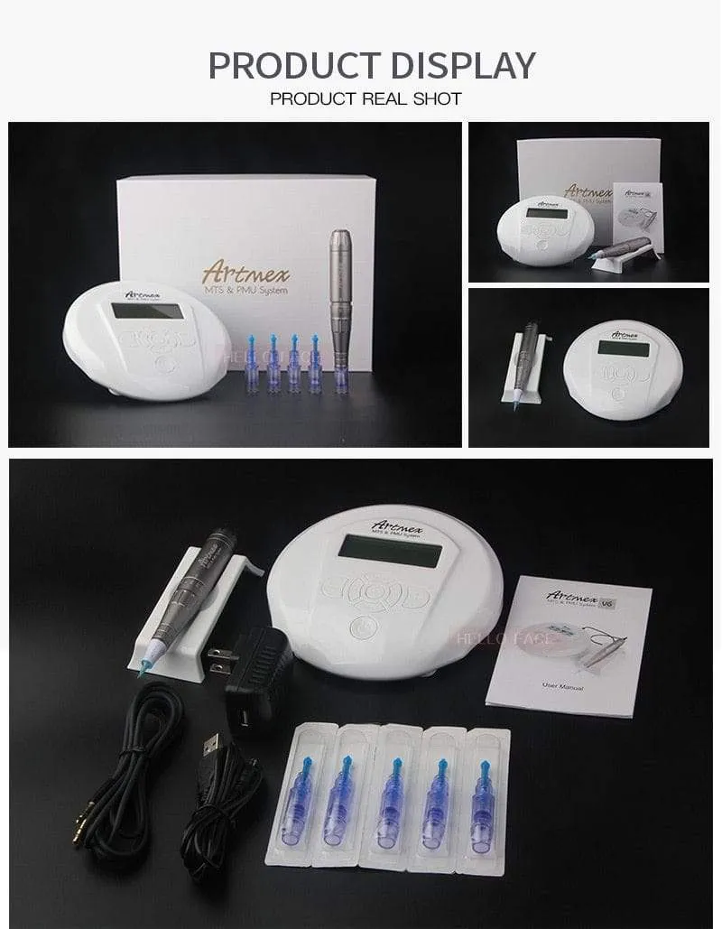 Digitale Artmex V6 Permanent Make-up Tattoo Maschine für Augenbrauen, Eyeliner, Lippen, feine Haarlinien, Mikropigmentierung, MTS PMU System