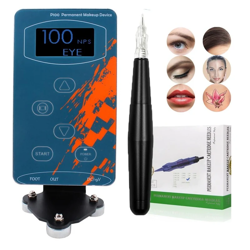 Permanent Make-up Rotary Tattoo Maschine Augenbrauen Tattoo Kits Professioneller Stift Für Augenbrauen Eyeliner Lip Tattoo Set