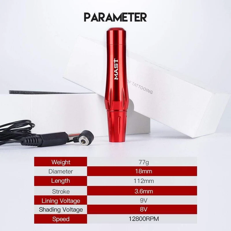 Professionelles Mast Neuestes Permanent PMU Makeup Augenbrauen Lippen Drive Rotary Tattoo Style Maschinengewehr-Set Zubehör für Tattoo