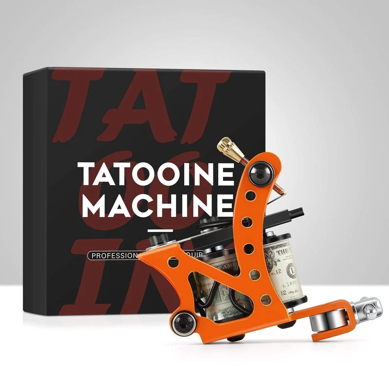 Tattoo-Set, Tattoo-Maschinen, Pistole mit Tinte, Netzteil, Tattoo-Griffe, komplettes Tattoo-Set, Zubehör, Zubehör, Body-Art-Tools
