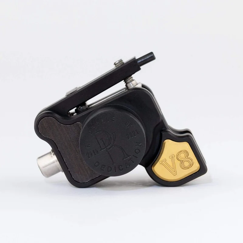 DK V8 Rotary Tattoo Machine Japan Coreless Motor Rotary Tattoo Machine Gun Liner Shader Grau & Schwarz