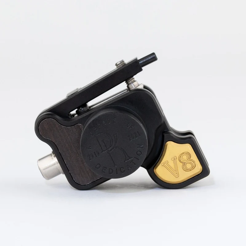 DK V8 Rotary Tattoo Machine Japan Coreless Motor Rotary Tattoo Machine Gun Liner Shader Grau & Schwarz