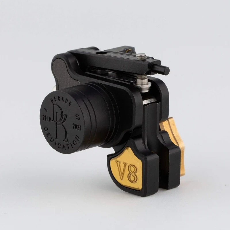 DK V8 Rotary Tattoo Machine Japan Coreless Motor Rotary Tattoo Machine Gun Liner Shader Grau & Schwarz
