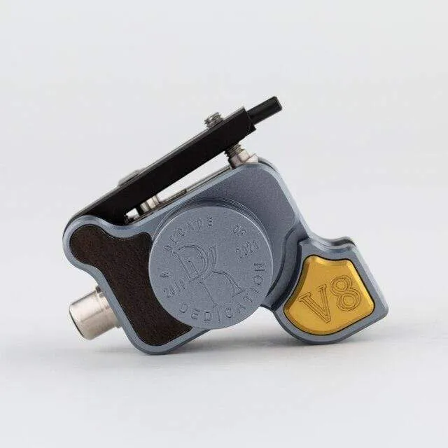 DK V8 Rotary Tattoo Machine Japan Coreless Motor Rotary Tattoo Machine Gun Liner Shader Grau & Schwarz