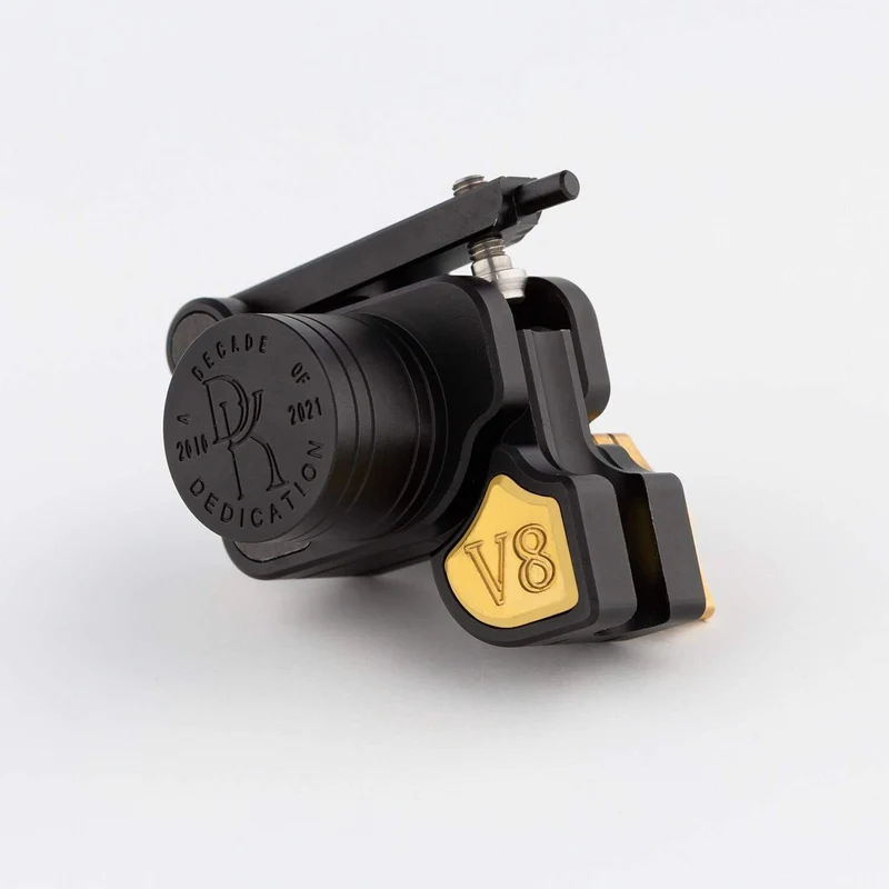 DK V8 Rotary Tattoo Machine Japan Coreless Motor Rotary Tattoo Machine Gun Liner Shader Grau & Schwarz