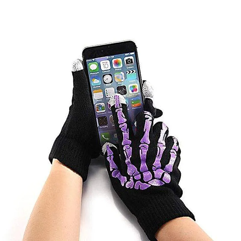 Herren-Skeleton-Touchscreen-kompatible Handschuhe