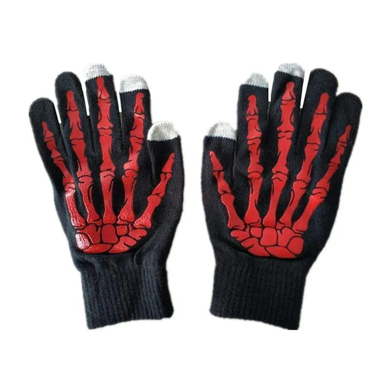 Herren-Skeleton-Touchscreen-kompatible Handschuhe