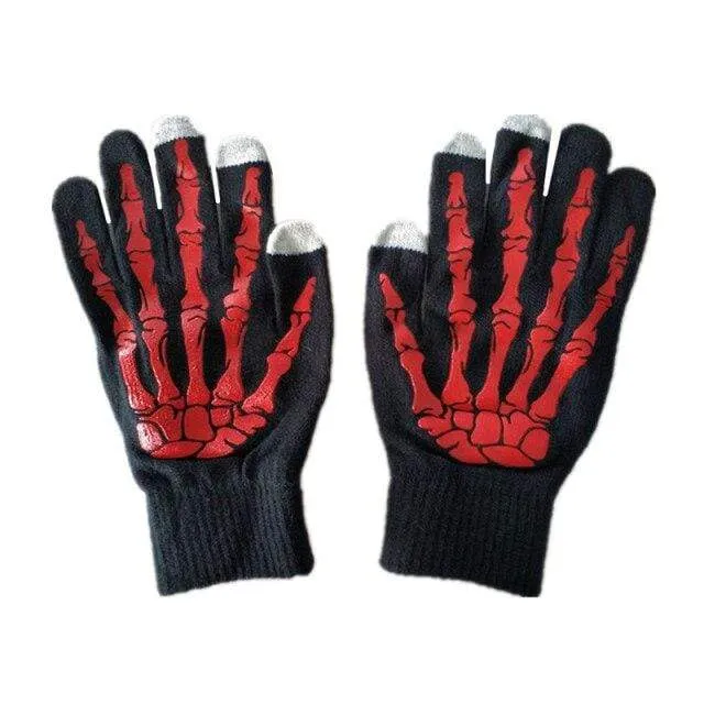 Herren-Skeleton-Touchscreen-kompatible Handschuhe