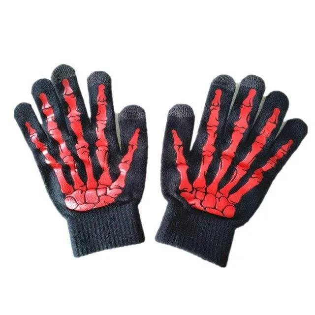 Herren-Skeleton-Touchscreen-kompatible Handschuhe
