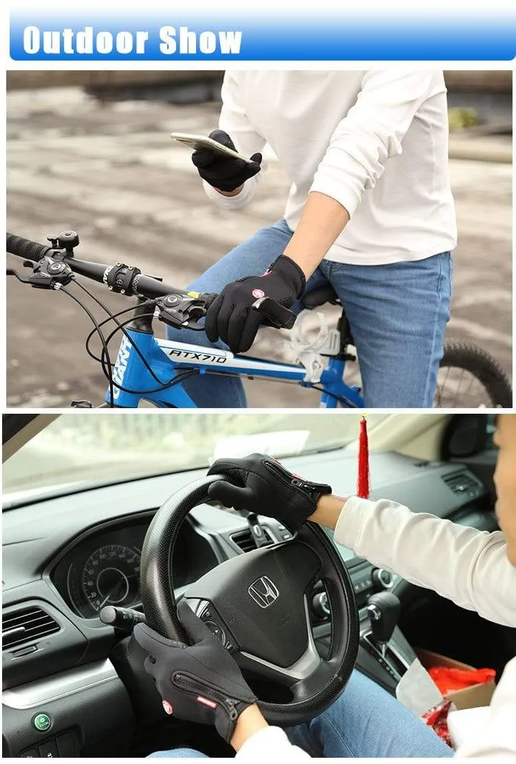 Thermische Skihandschuhe Männer Frauen Winter Skifahren Fleece wasserdicht Snowboard Handschuhe Touchscreen Schnee Motorrad warme Fäustlinge