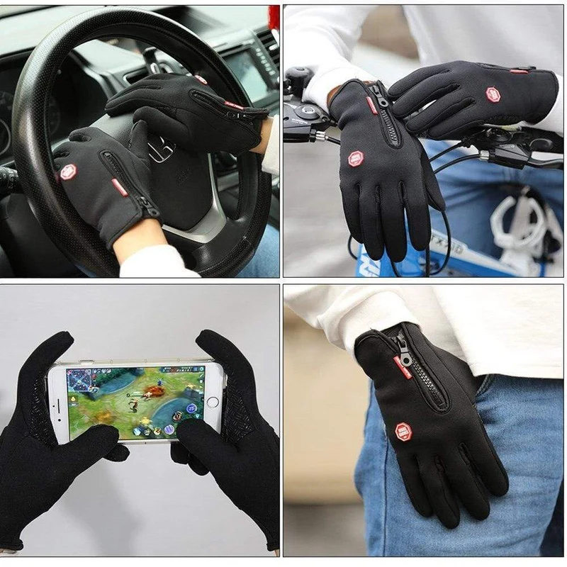 Thermische Skihandschuhe Männer Frauen Winter Skifahren Fleece wasserdicht Snowboard Handschuhe Touchscreen Schnee Motorrad warme Fäustlinge