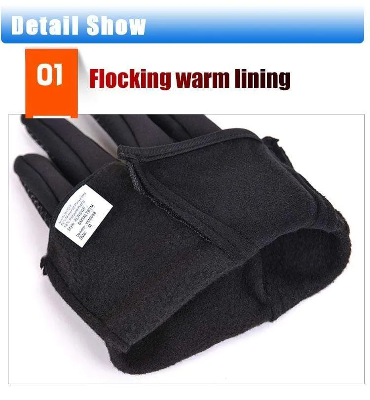 Thermische Skihandschuhe Männer Frauen Winter Skifahren Fleece wasserdicht Snowboard Handschuhe Touchscreen Schnee Motorrad warme Fäustlinge