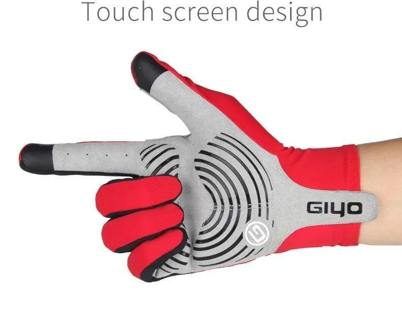 Touchscreen Lange Vollfinger Gel Sport Fahrradhandschuhe Damen Herren Fahrradhandschuhe MTB Rennrad Reiten Rennhandschuhe