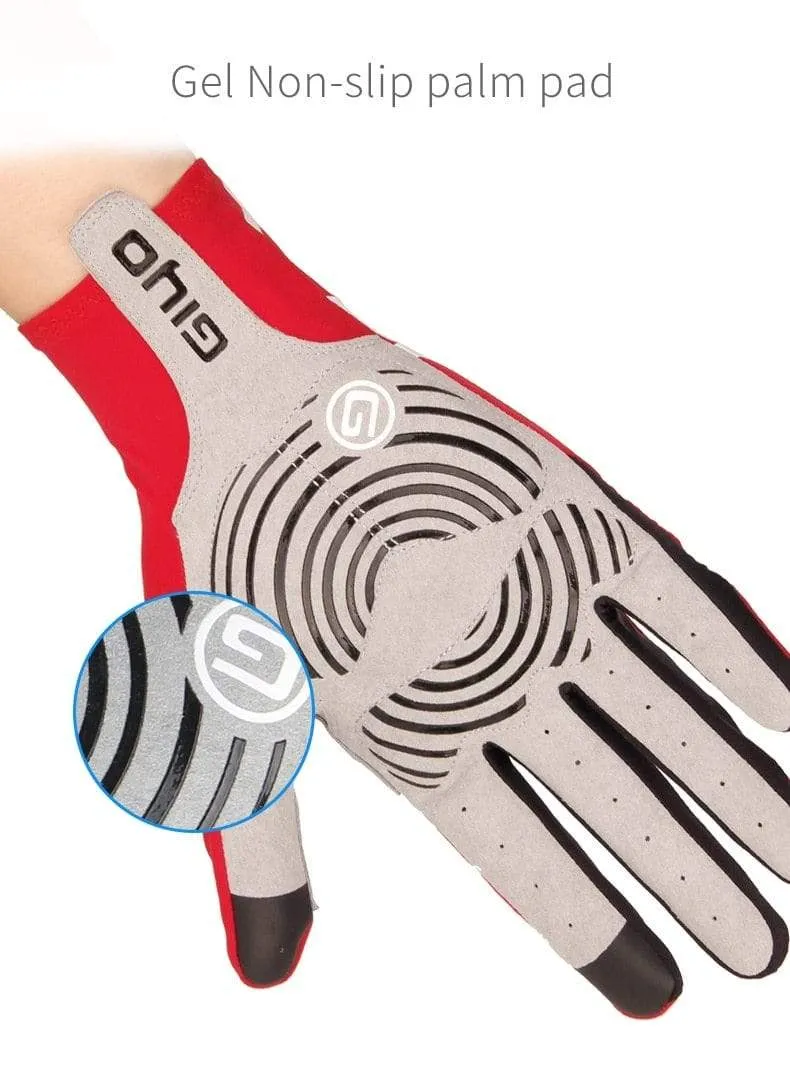 Touchscreen Lange Vollfinger Gel Sport Fahrradhandschuhe Damen Herren Fahrradhandschuhe MTB Rennrad Reiten Rennhandschuhe